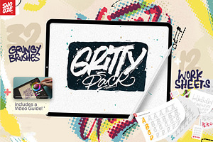 Gritty Pack Grungy Procreate Brushes