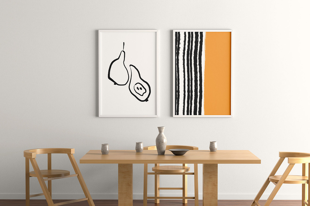 ABSTRACT MODERN POSTERS GALLERY, a Decorative Illustration by Yuliia Lashevska (Photo 2 of 13)