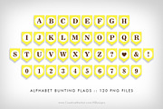 Yellow Bunting Flag Party Printables, a Flyer Template by NDesigns (Thumbnail 4 of 4)