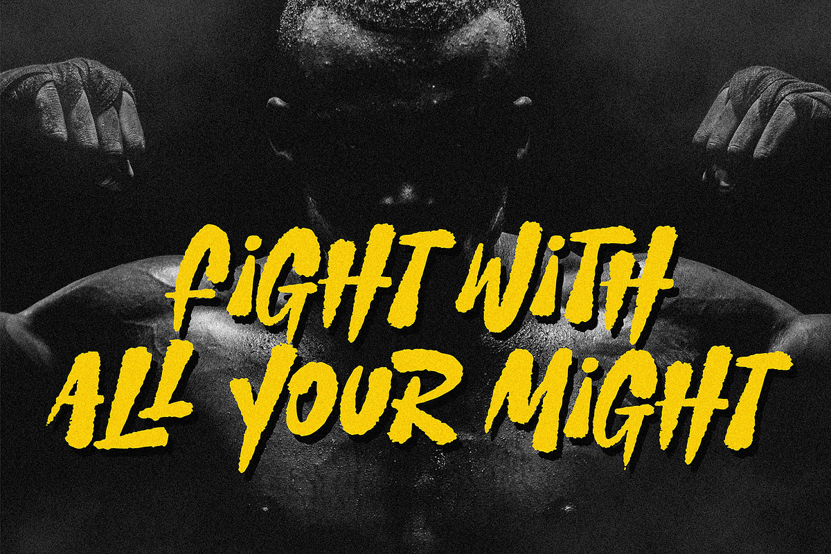 Picko Jasey - Rough Brush Font, a Handwritten Font by HanzelSpace Studio (Photo 6 of 8)