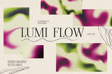 LUMI FLOW — Vivid Grainy Textures, a Texture Graphic by Anna De