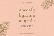 VINTAGE FERN by Natasha Reddy, a Serif Font by Natasha Reddy Studio (Thumbnail 3 of 10)