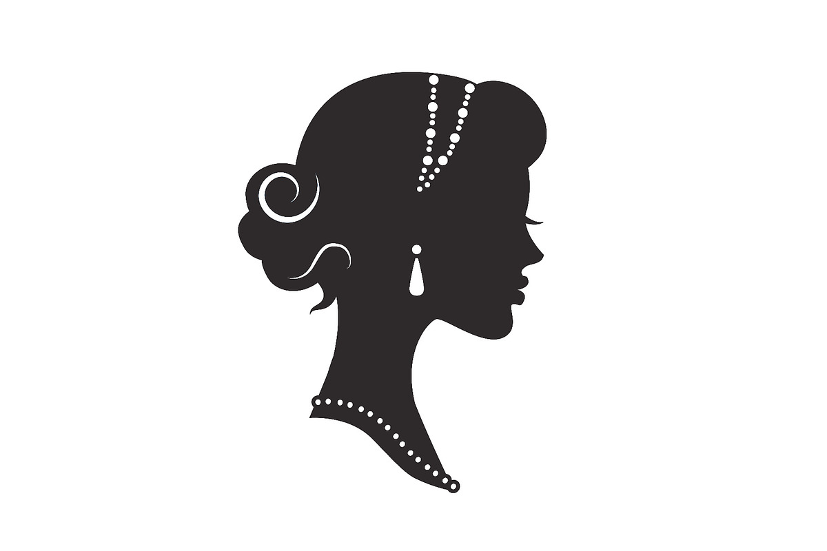 woman silhouette historic with grace, a Person Illustration by Happy Art