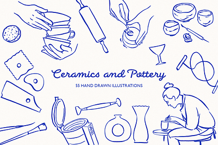 Ceramics and Pottery illustrations, a Person Illustration by IrinaClescenco