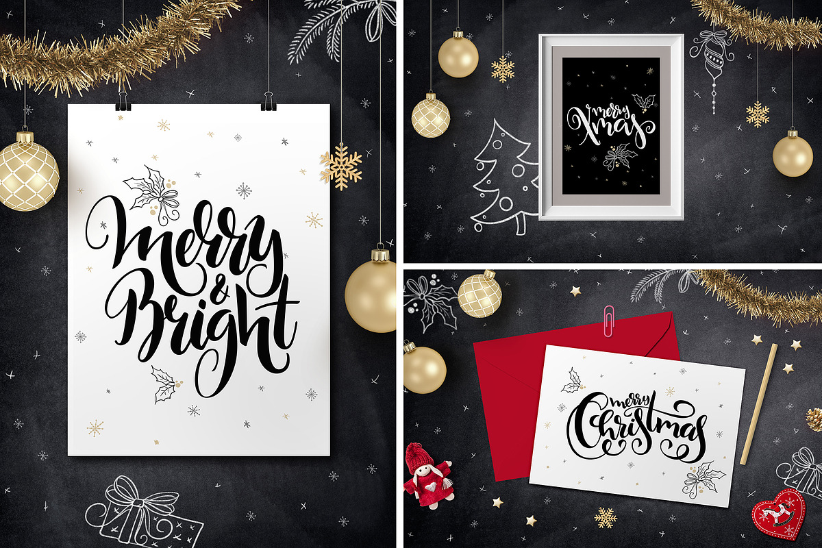 Christmas/New Year lettering bundle, an Object Graphic by catary art (Photo 12 of 12)