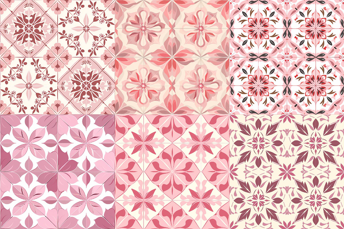 Tile Pattern Set, a Texture Illustration by DreamPrint404 (Photo 4 of 7)