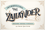 Zailander - Vintage Font + Logo Set, a Sans Serif Font by Dirtyline Studio (Thumbnail 1 of 11)