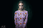 Vintage Halloween Clipart & Patterns, a Seasonal Illustration by Ashley Katrina (Thumbnail 15 of 15)