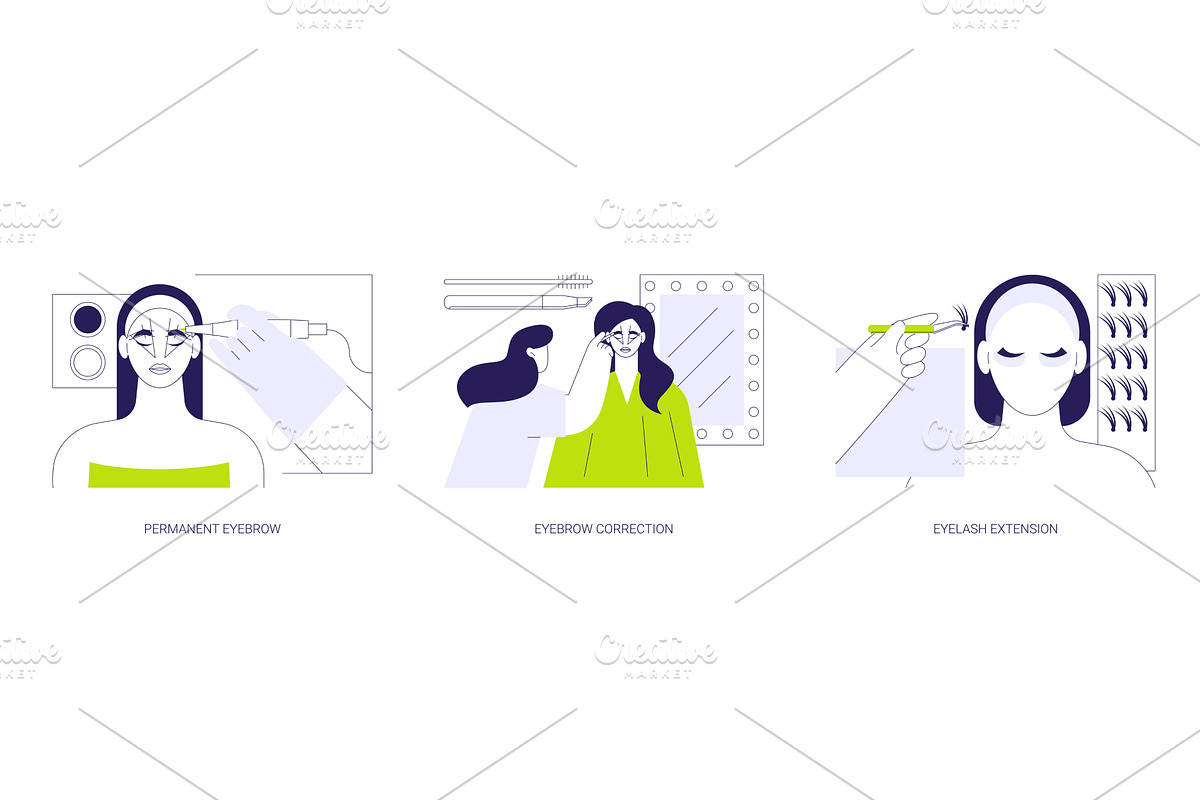 Eyebrow salon isolated cartoon, a Person Illustration by Visual Generation