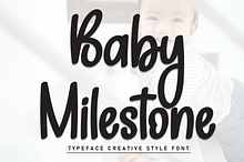 Baby Milestone | Script Font