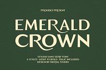Emerald Crown - Stylish Sans