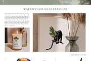 Jungle Luxe Watercolor Collection, an Object Graphic by Julia Dreams (Thumbnail 6 of 12)
