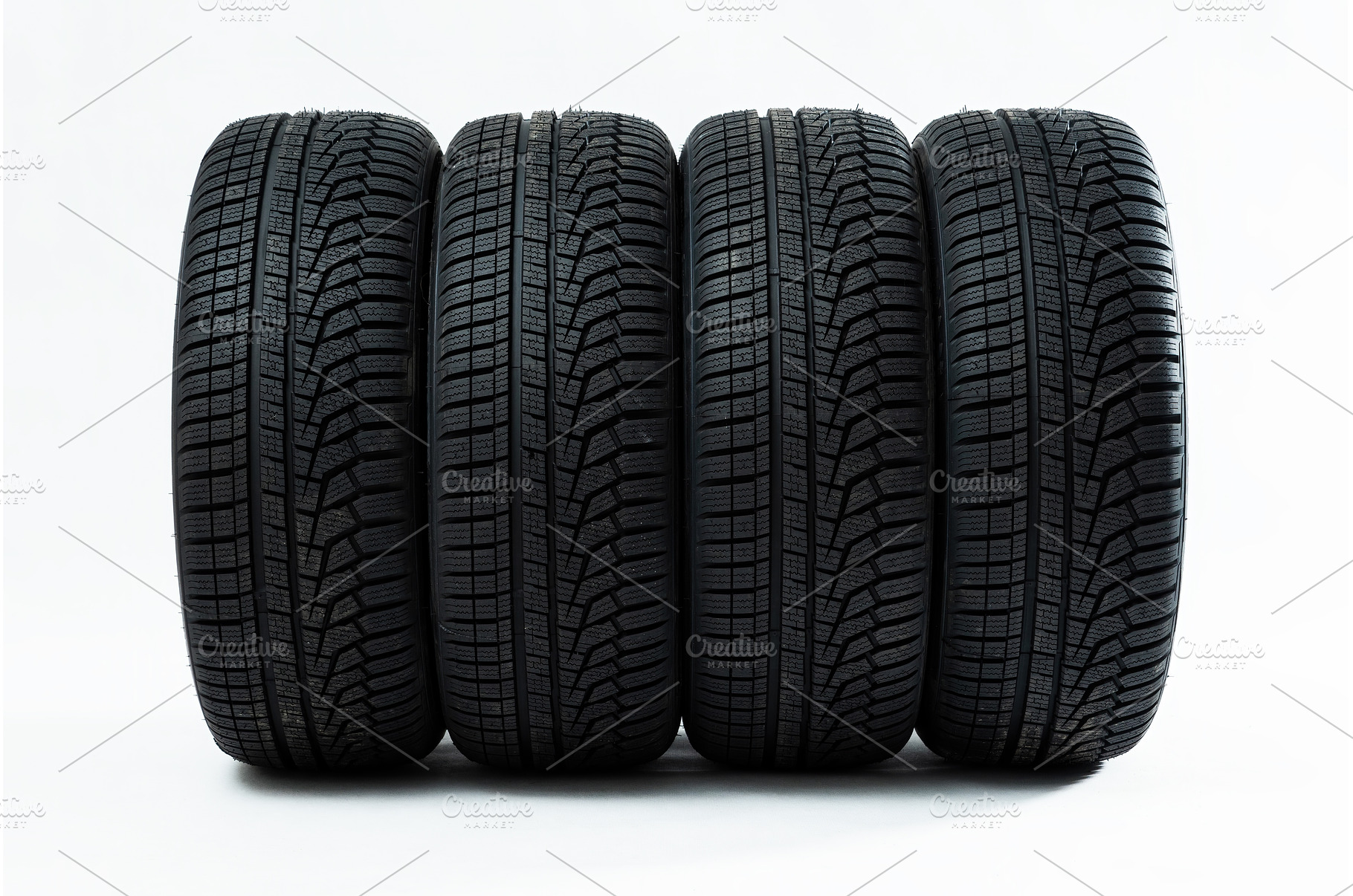 Winter tires with structured, a Transportation Photo by WildMedia