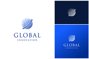 Global Sphere Halftone Logo, a Branding & Logo Template by ika trisiana