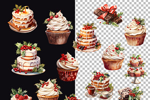 Christmas Sweet Dessert Clipart