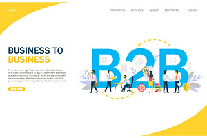 Business To Business Vector Website