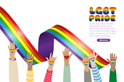 LGBTQ Rainbow Color Fonts, a Font by Fox7 By Rattana (Thumbnail 6 of 8)