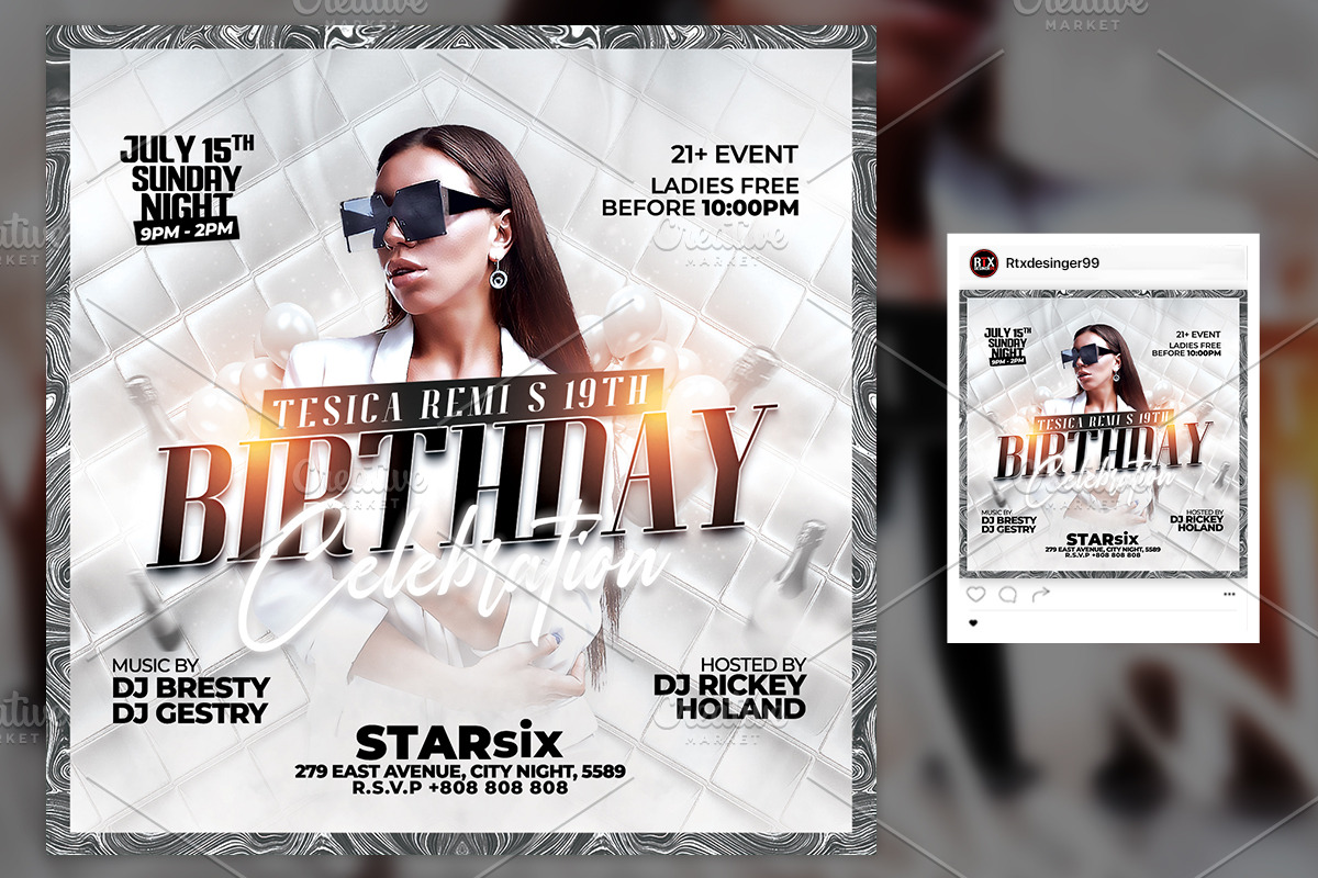 Birthday Flyer, a Flyer Template by RTXdesinger99 (Photo 2 of 3)