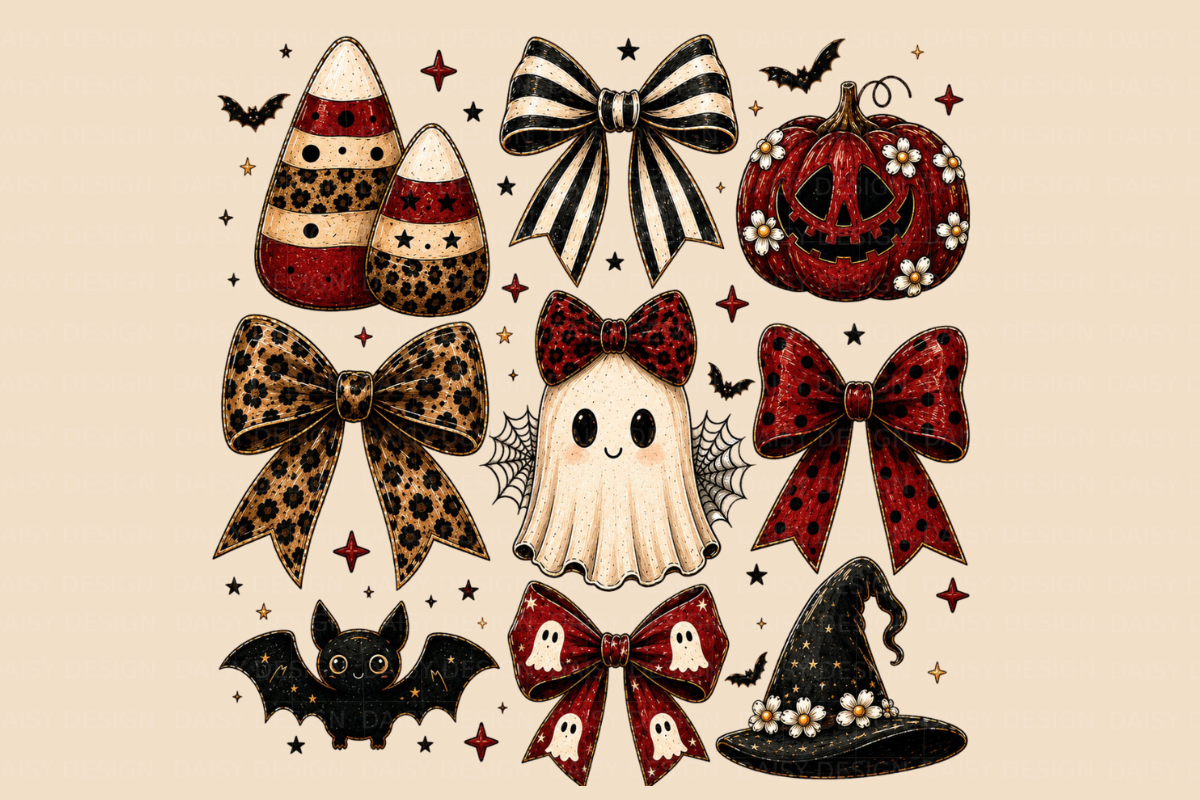Retro Coquette Halloween Png Bundle, a Seasonal Illustration by Daisy Design (Photo 7 of 7)