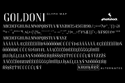 Goldoni, a Serif Font by Sharkshock (Thumbnail 2 of 2)