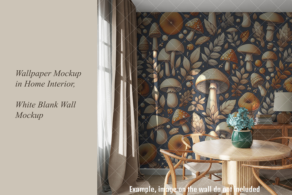 Wallpaper Mockup in Home Interior, a Product Mockup by MockupArtDesign (Photo 5 of 9)