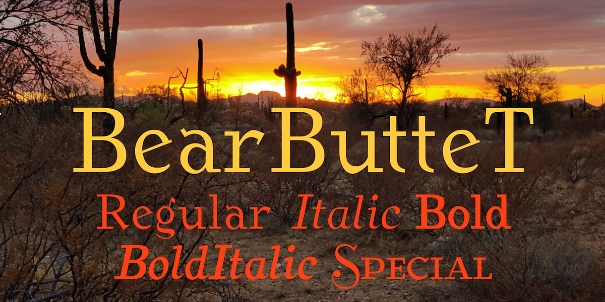 BearButteT, a Slab Serif Font by Ingrimayne Type (Photo 1 of 8)