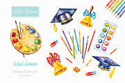 Back to School. Watercolor, a Decorative Illustration by Ekaterina Mikheeva (Thumbnail 2 of 7)