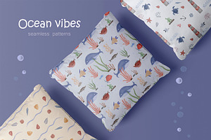 Ocean vibes, a Texture Illustration by Katia Serdiuk