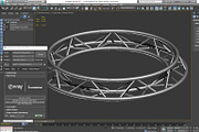 Circle Triangular Truss 200cm, an Object 3D Model by akerStudio (Thumbnail 10 of 14)