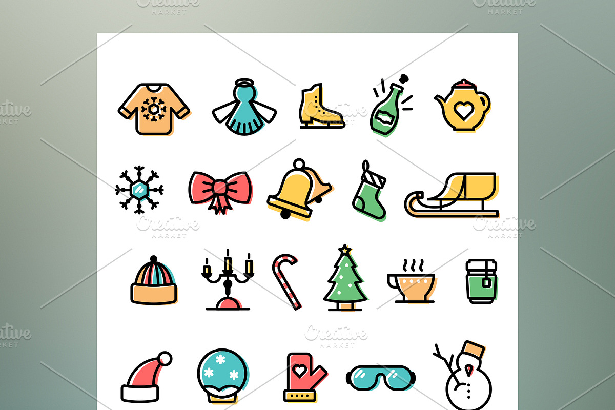 Winter Icons Set, an Icon by Zlaws