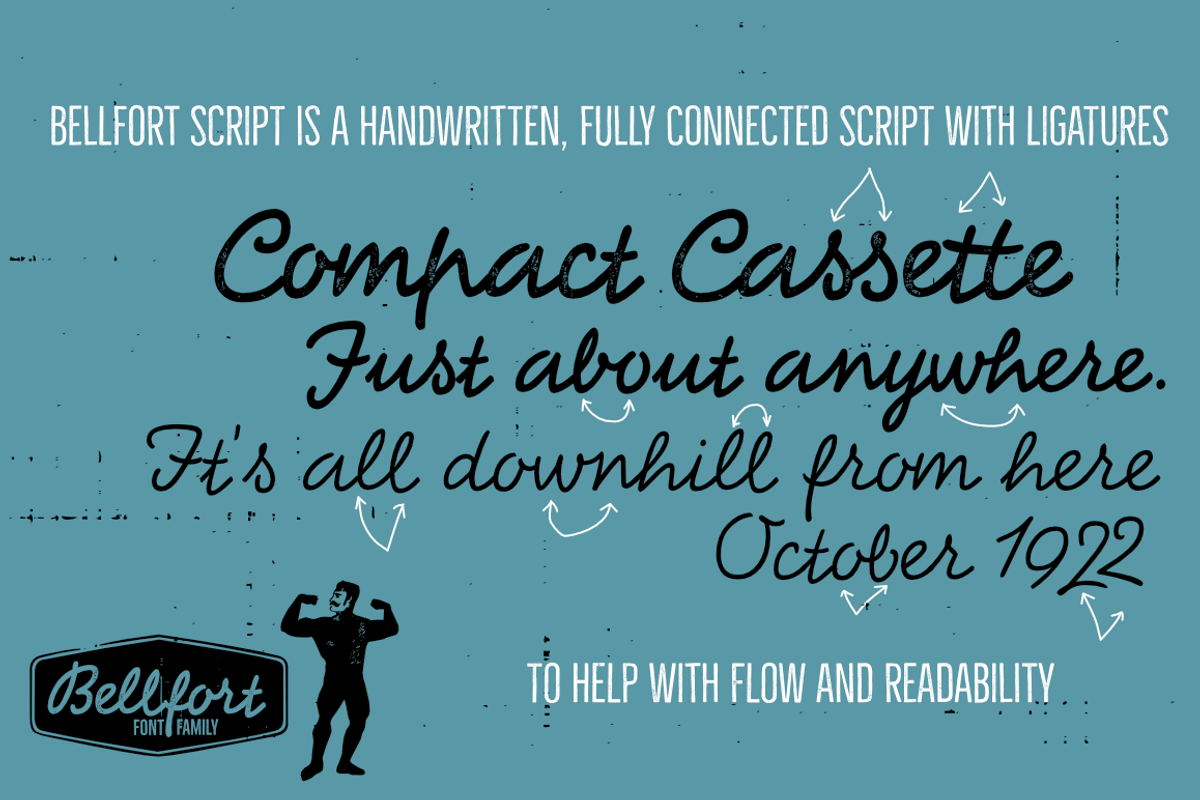 Bellfort family - 25 fonts preview 3