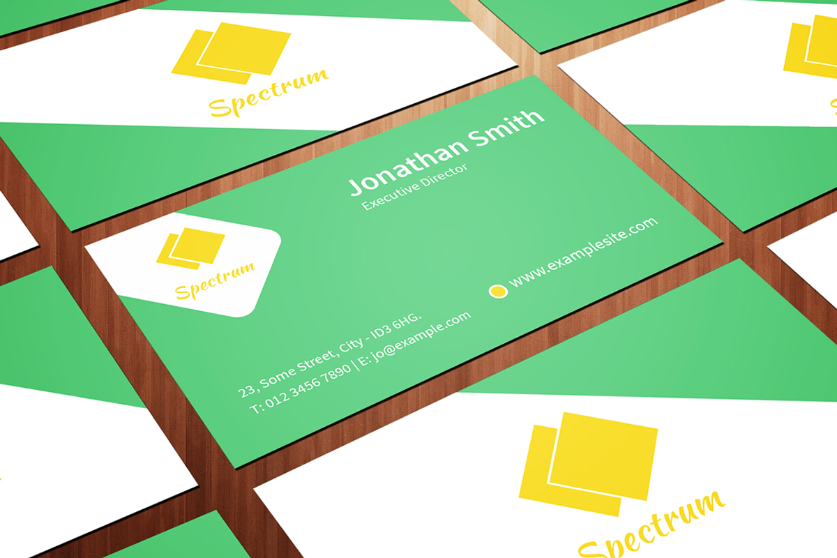 Clean Flat Business Card, a Business Card Template by Niram Factory (Photo 3 of 4)