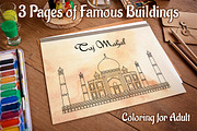 Coloring Pages with Indian Temples, an Illustration by dacascas (Thumbnail 1 of 4)