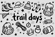 Camping Doodle Illustrations, an Object Illustration by Huza Studio (Thumbnail 1 of 10)
