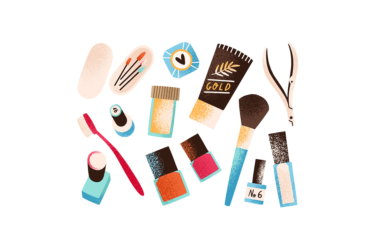 Nail care and manicure set, a Decorative Illustration by Good Studio (Photo 2 of 3)