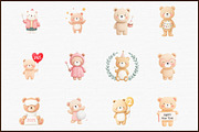 New Year Teddy Bear Clipart, an Illustration by Sublimation Artist (Thumbnail 3 of 6)