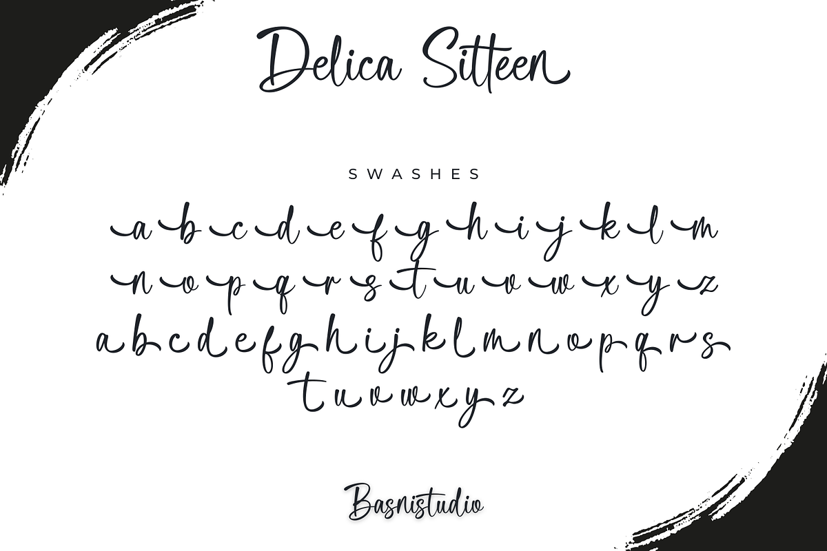 Delica Sitteen Casual Handwritten, a Handwritten Font by Basnistudio (Photo 12 of 13)