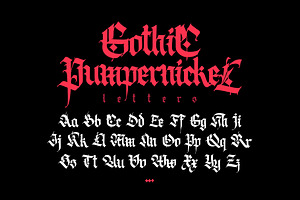 Gothic Vector Letters - 019