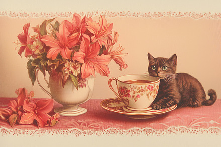 Old-fashioned postcard featuring, a Wallpaper Photo by Imaginarium
