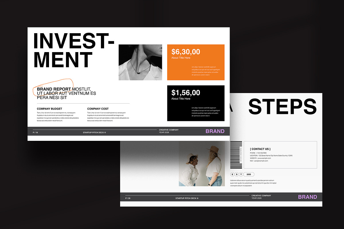 Pitch Deck Presentation Template, a Presentation Template by NorthPeak (Photo 10 of 11)