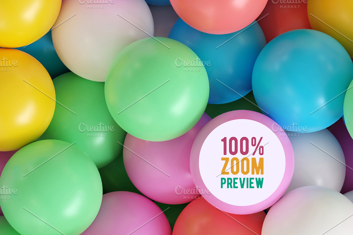 Backgrounds Set With Colored Balls, a Background Graphic by Vector beauty (Photo 4 of 6)