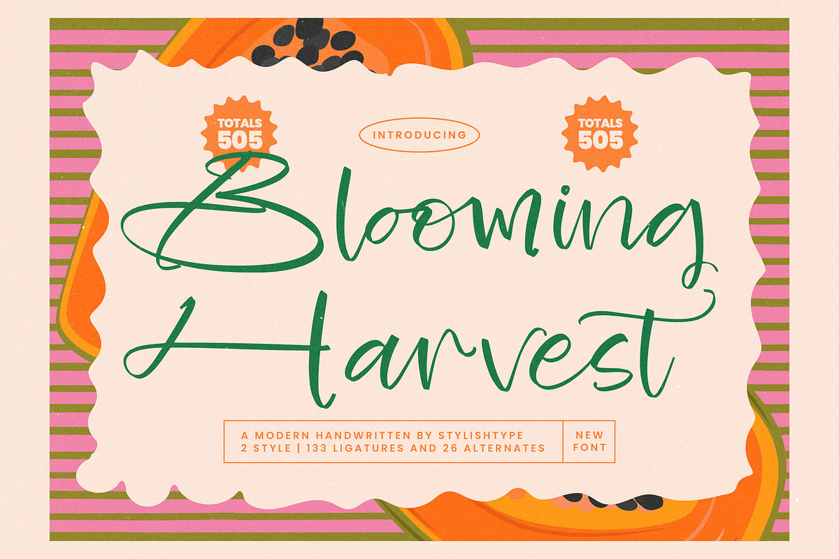 Blooming Harvest Modern Handwritten, a Script Font by stylishtype.co (Photo 1 of 15)