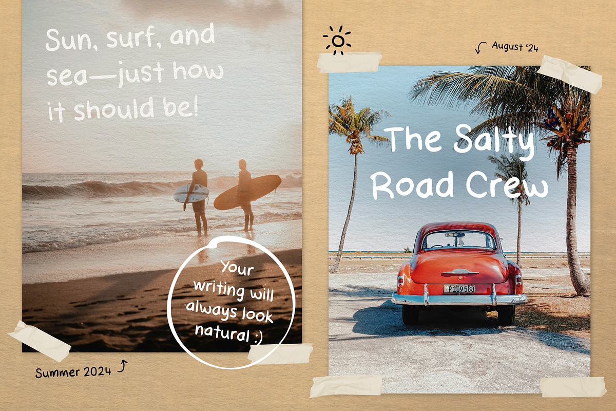 MRC Summer, a Handwritten Font by Michèle's Creative Space (Photo 2 of 10)