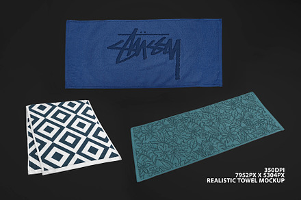 Realistic Towel Mockup, a Merchandise Mockup by Uncentrifuged Pressure