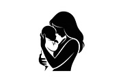 50 Mother and Baby Love Silhouette S, an Illustration by Designs_River (Thumbnail 23 of 51)