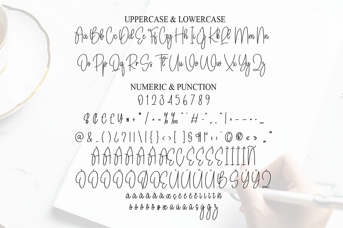 Simple Calligraph | Script Font, a Handwritten Font by Scratchones (Photo 7 of 8)