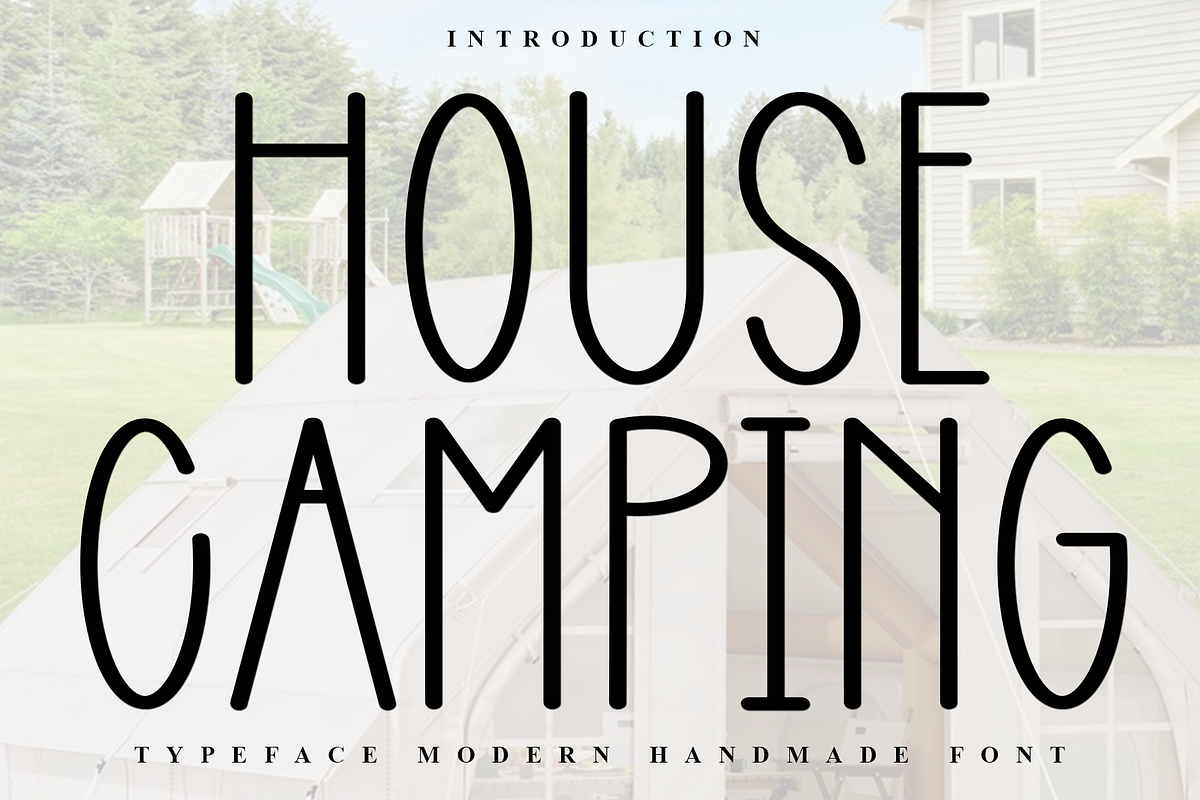 House Camping, a Sans Serif Font by FreshTypeINK (Photo 1 of 8)