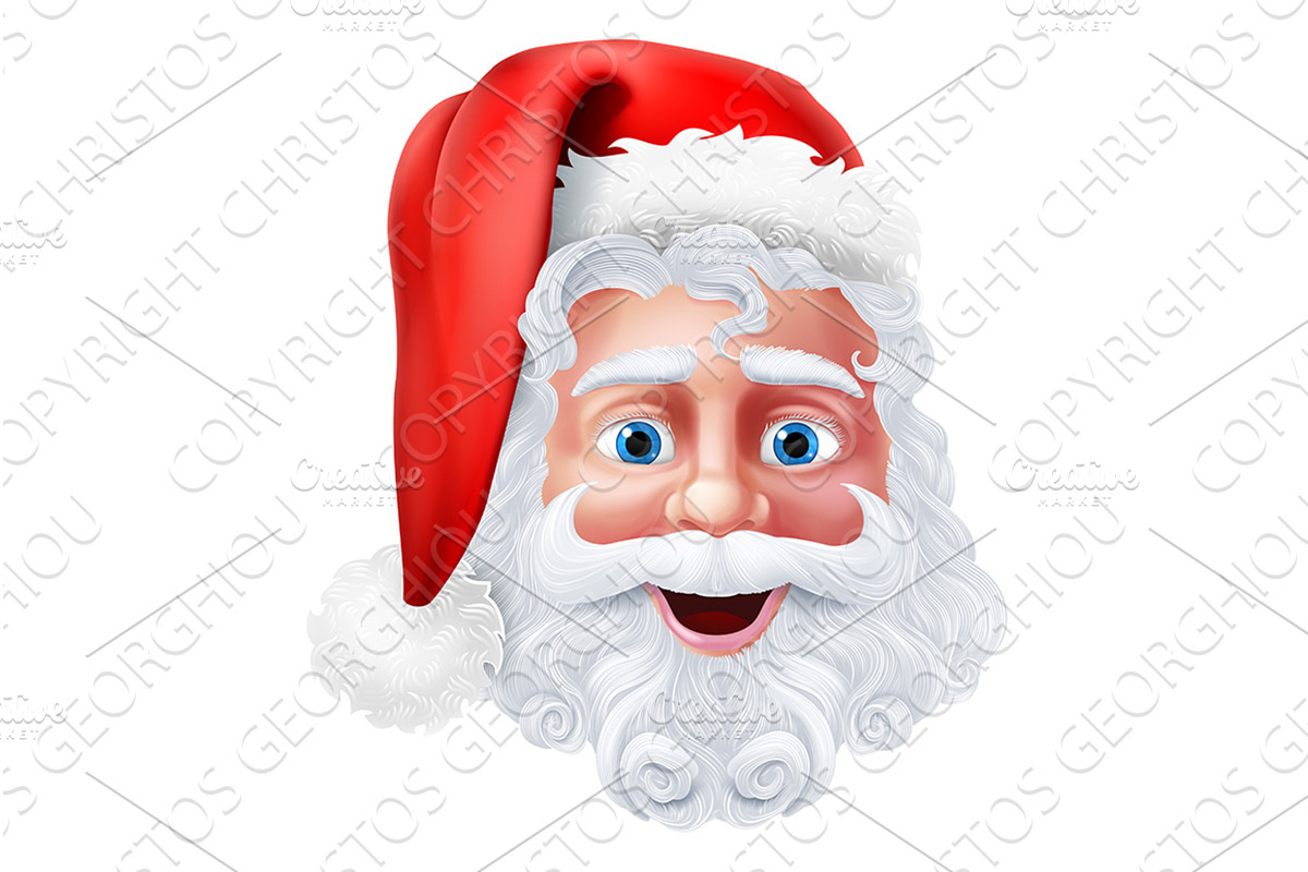 Santa Claus Christmas Cartoon, an Illustration by Christos Georghiou