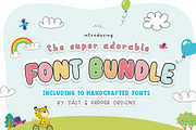 The Adorable Font Bundle (10 Fonts), a Font by Salt & Pepper Designs (Thumbnail 1 of 20)