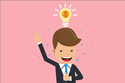 Businessman thinking money, a Finance Illustration by Karawan (Thumbnail 3 of 3)